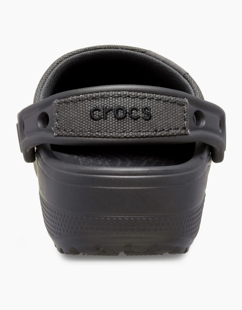 Crocs Classic Crafted Textile Blend Kids Black Clogs
