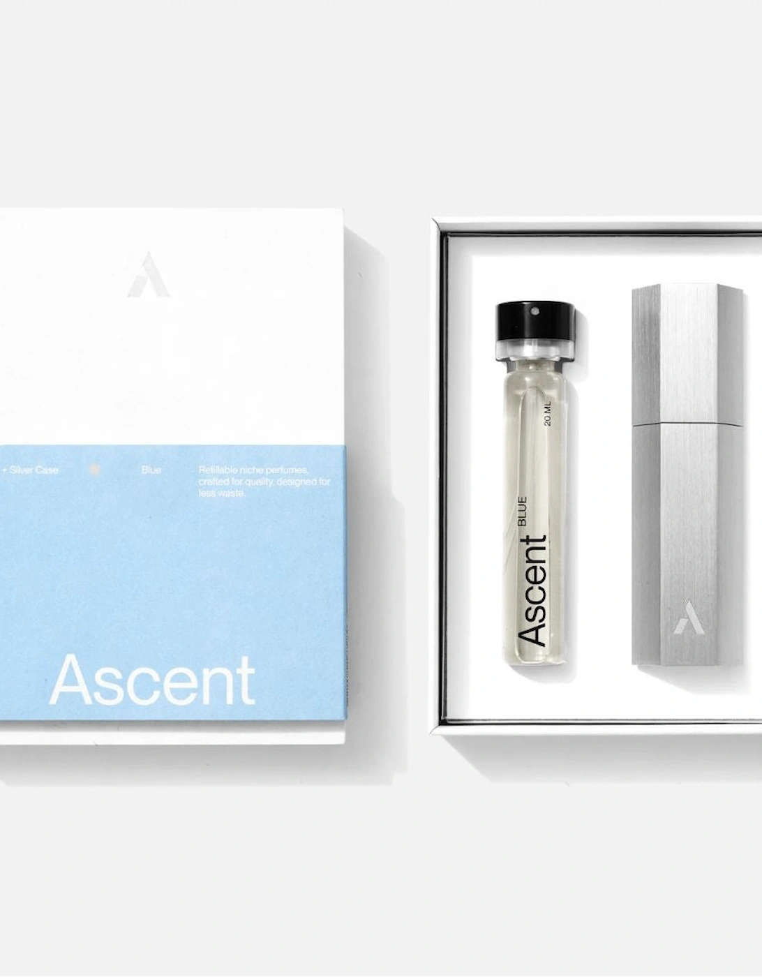 ASCENT Perfume Blue - Silver case