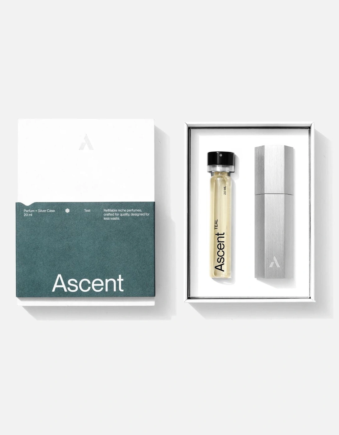 ASCENT Perfume Teal - Silver case