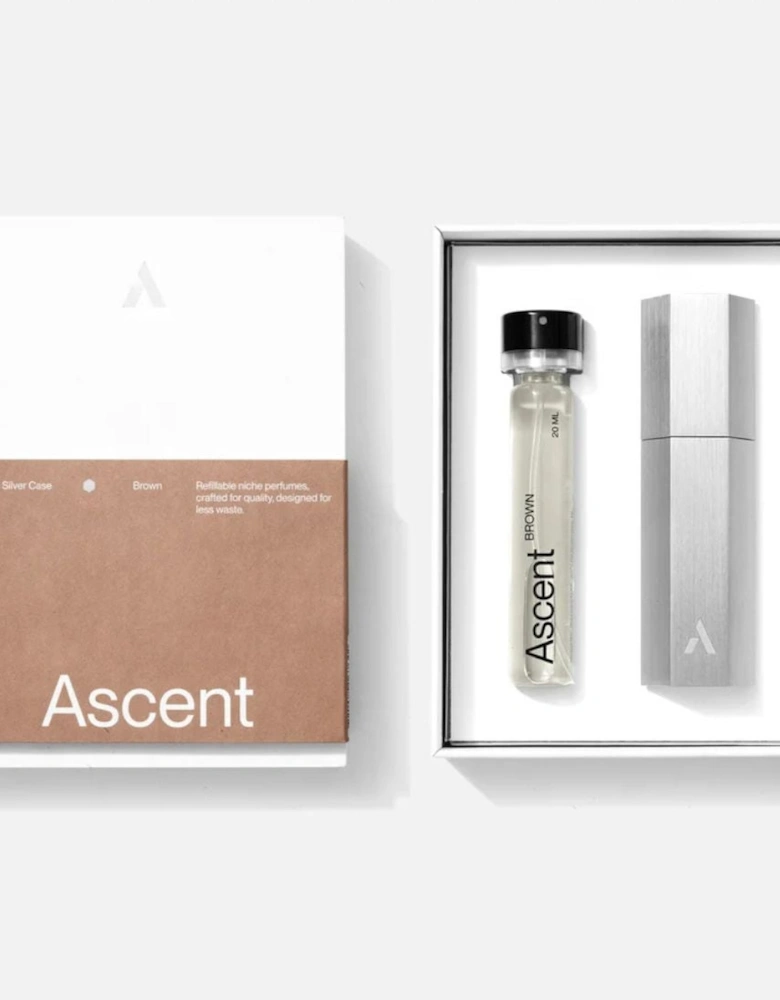ASCENT Perfum Brown + Silver case