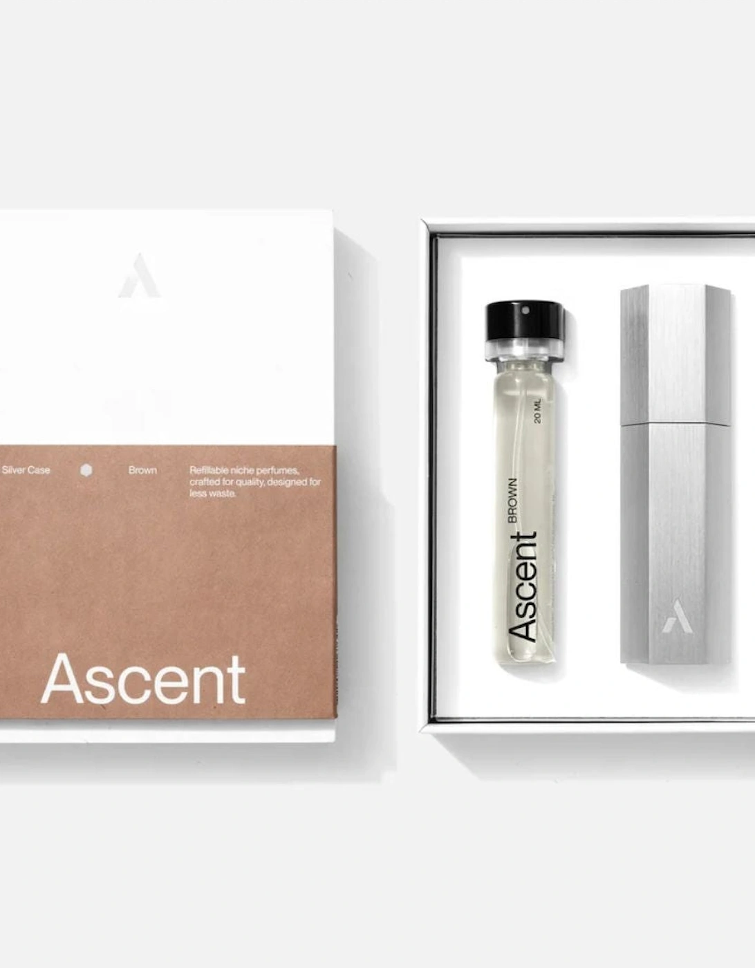 ASCENT Perfum Brown + Silver case