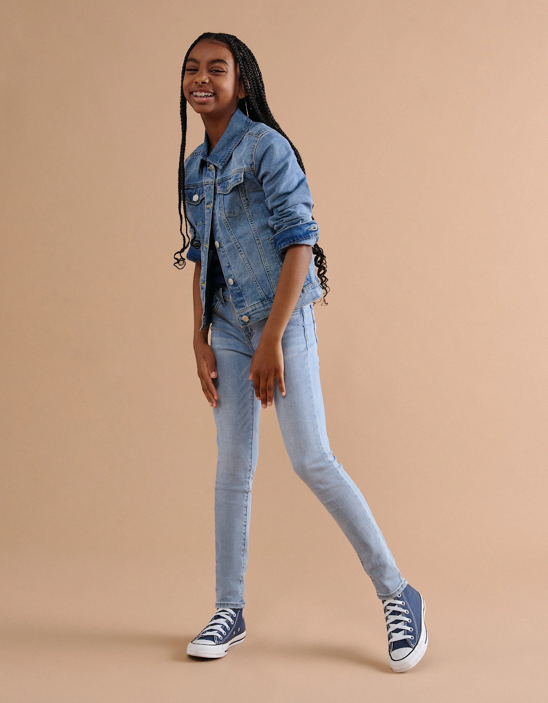 Levi's Girls 710 Super Skinny Jeans in Blue
