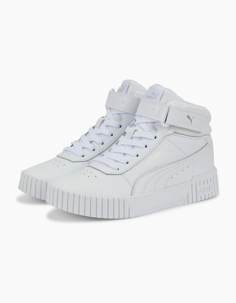 Carina Mid Junior Girls High Top Trainers