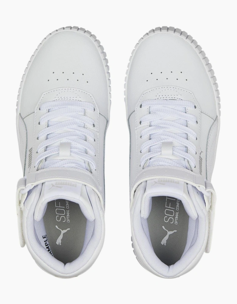 Carina Mid Junior Girls High Top Trainers
