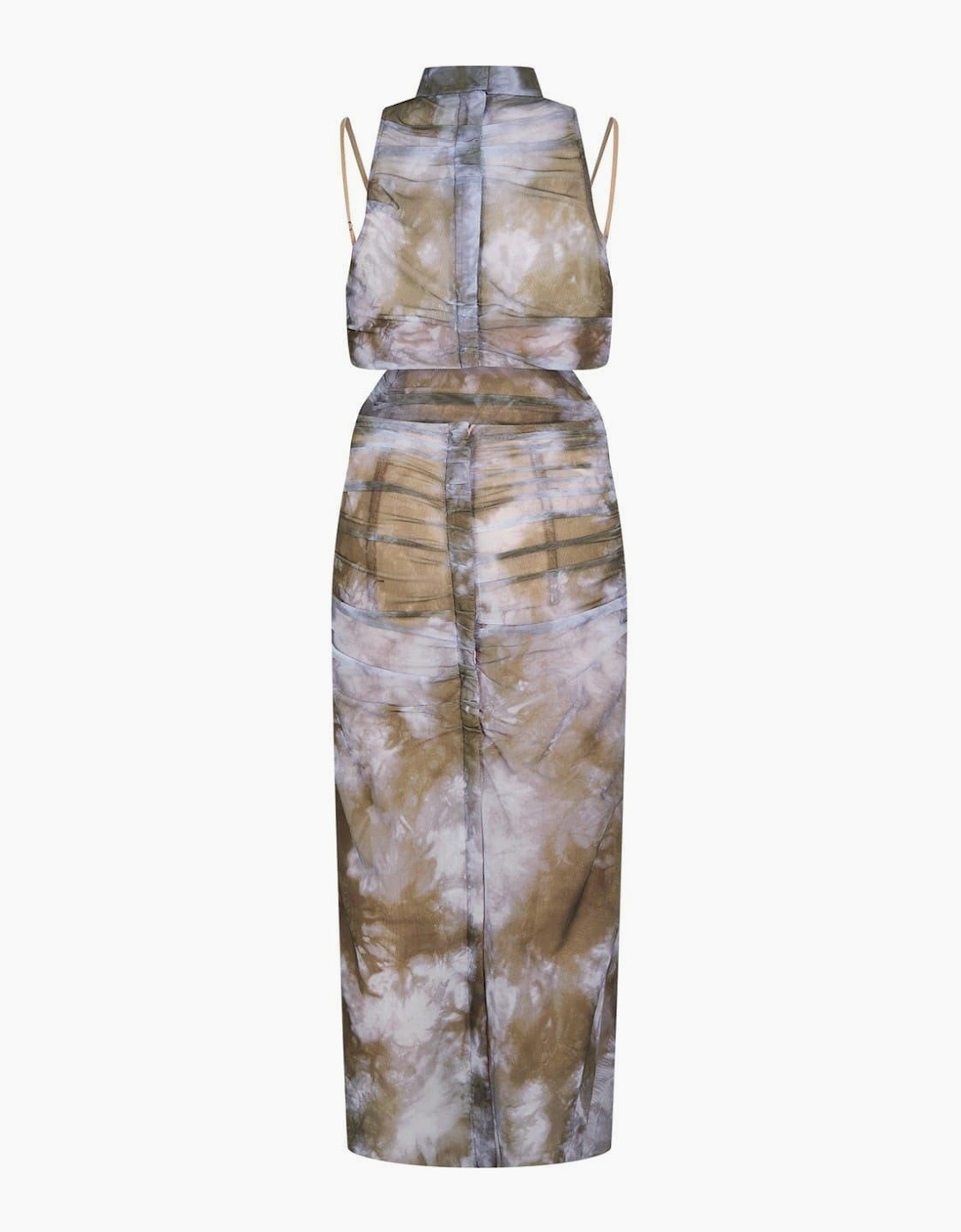 High Neck Maxi Bodycon Dress