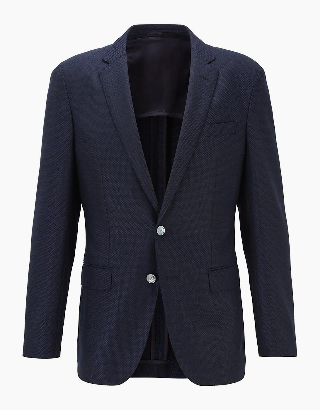 Notched Neck Regular Fit Blazer Jacket