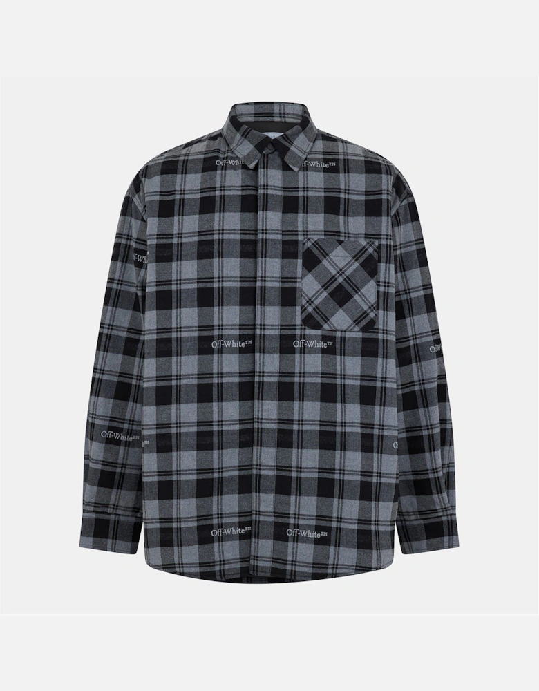 Plaid Patterned Chest Pocket Overshirt