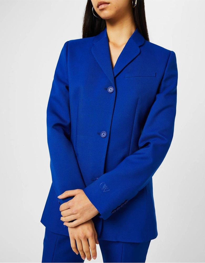 Darted Twill Blazer