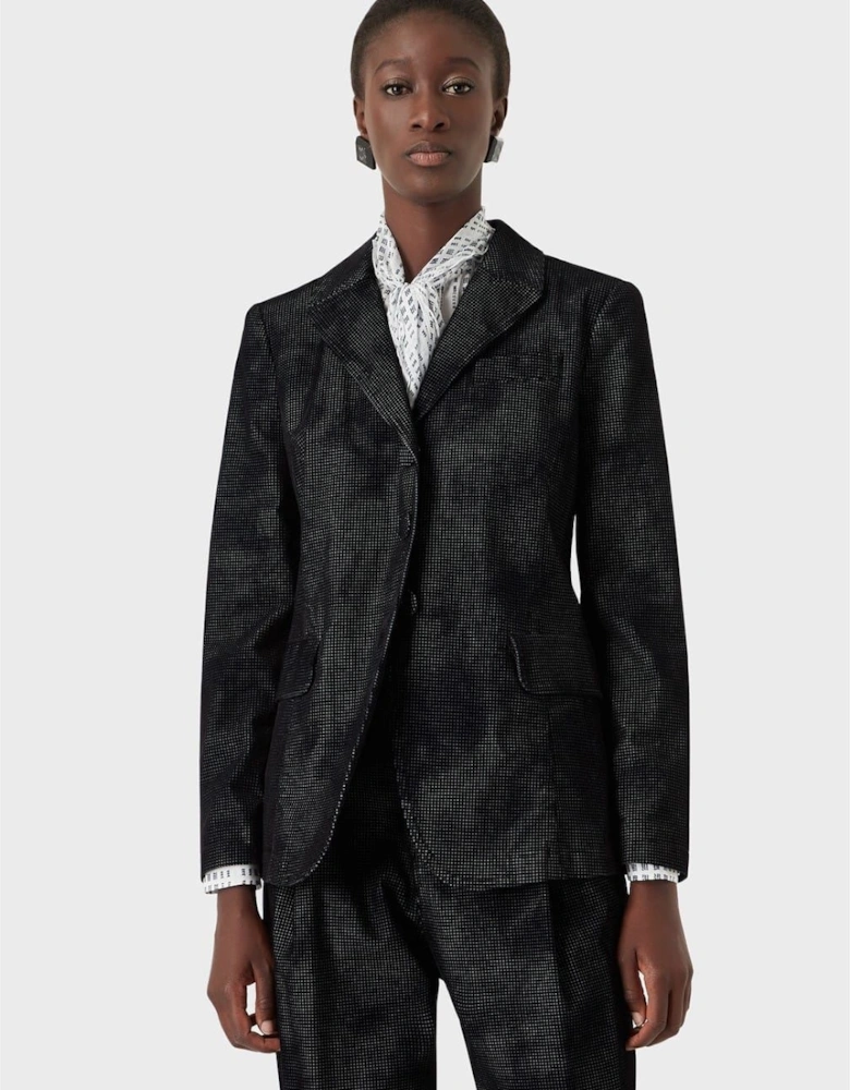 Notched Neck Regular Fit Blazer