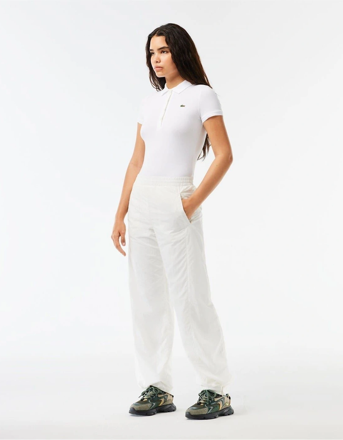 Solid Straight Track Pants
