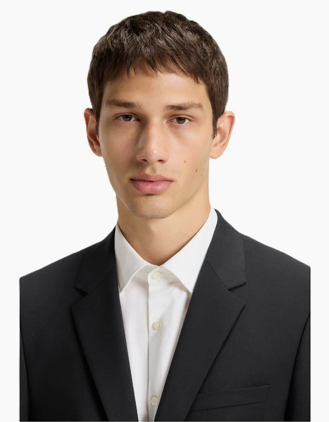 Henrym204x Solid Patterned Notch Collared Suit Jacket