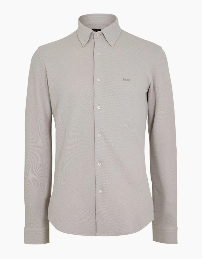 Embroidered Collared Neck Long Sleeve Shirt