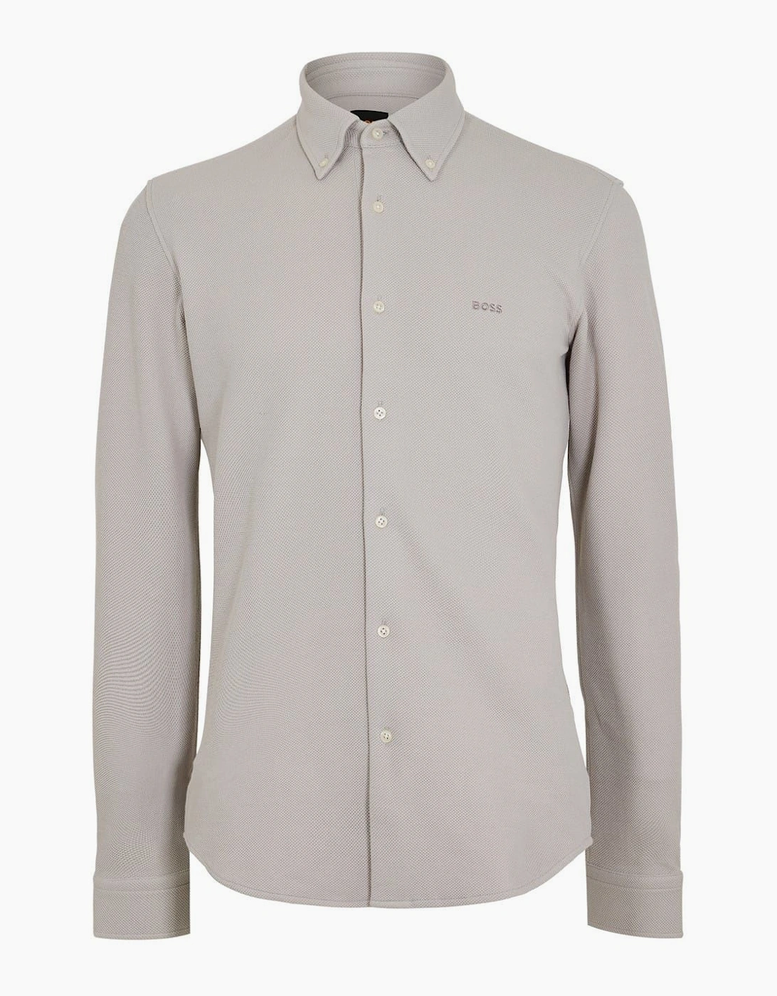 Embroidered Collared Neck Long Sleeve Shirt
