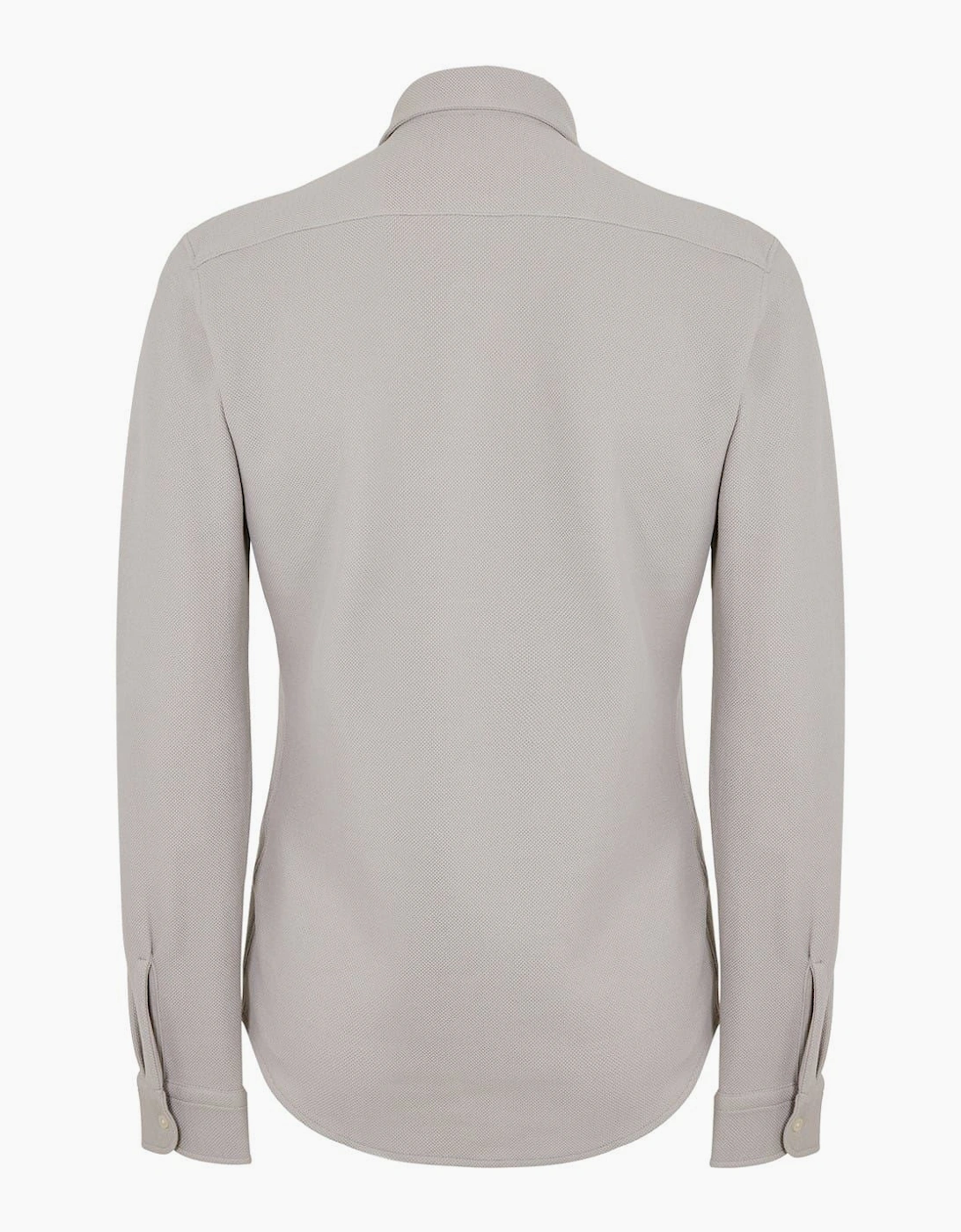 Embroidered Collared Neck Long Sleeve Shirt
