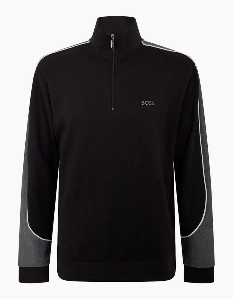 Color Block Contrast Piping Ribbed Cuff Track Jacket