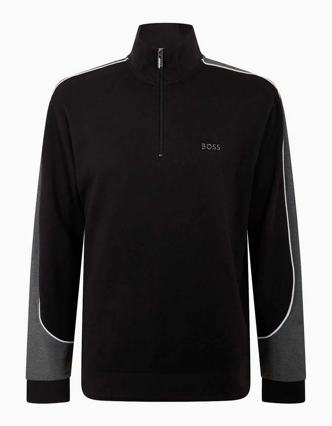 Color Block Contrast Piping Ribbed Cuff Track Jacket