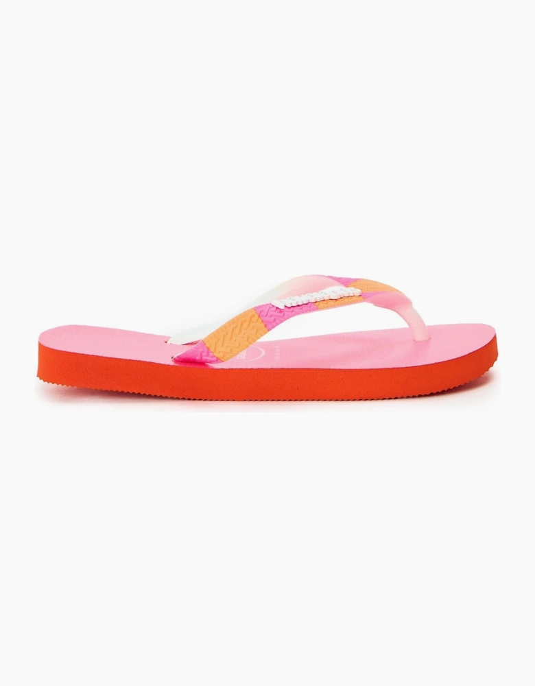 Top Print Thong Toe Flip Flops