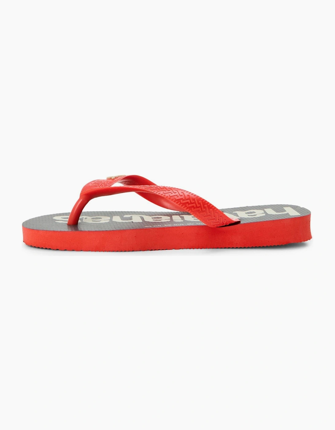 Hav. Top Logomania 2 Ruby Red Ruby Flip Flops Womens