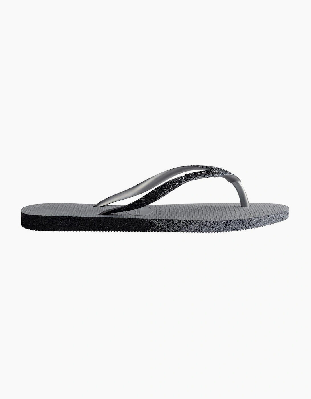 Hav. Slim Sparkle Ii Steel Grey 33  Flip Flops Womens