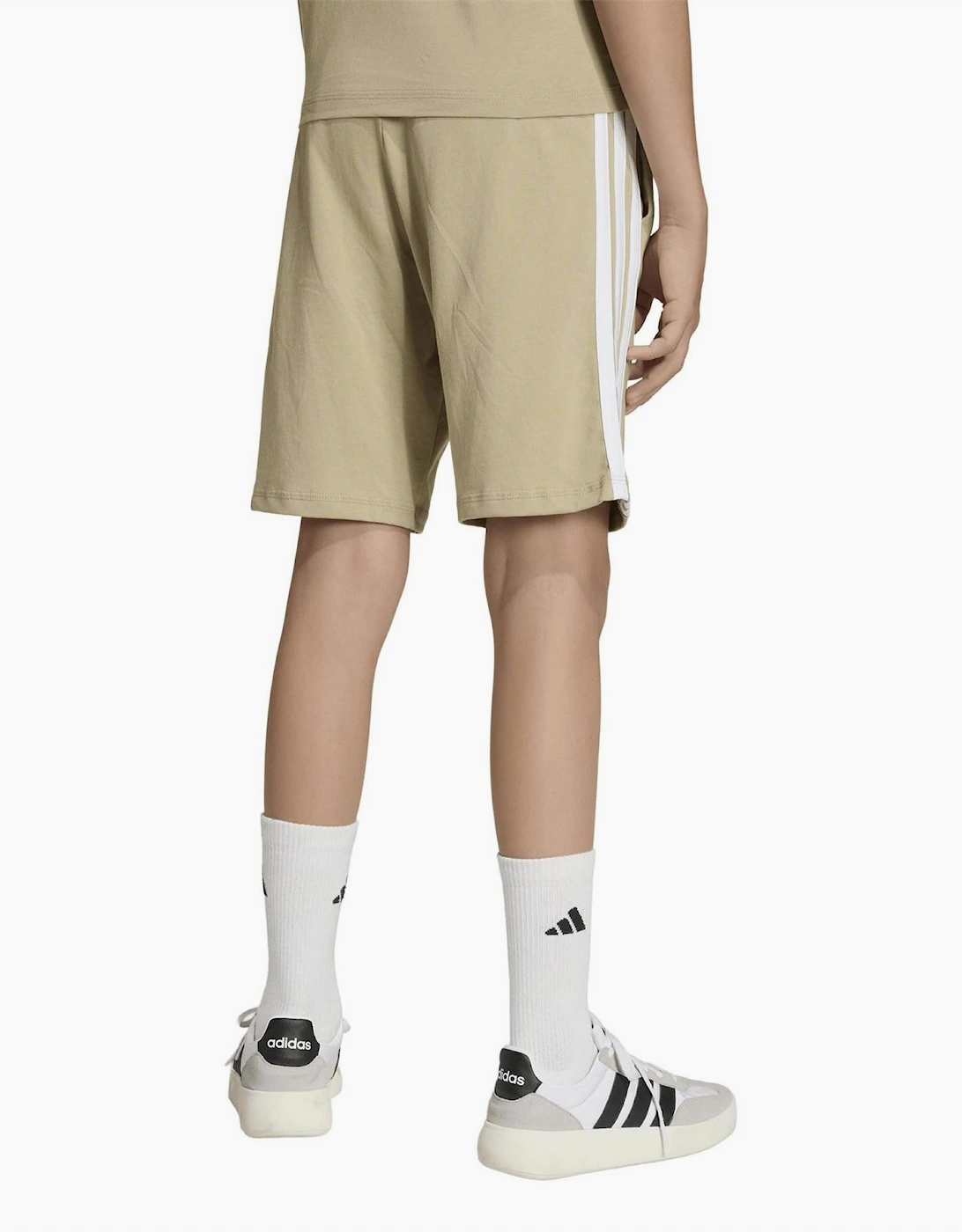 Essentials 3 Stripe Jersey Short Juniors