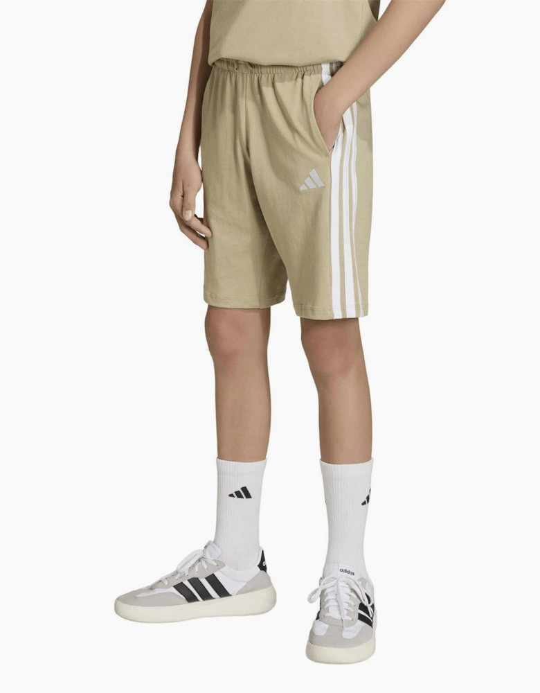 Essentials 3 Stripe Jersey Short Juniors