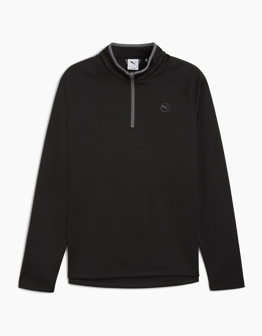 Puma Men's Waffle Fleece Pullover Jumper - Black - Size: 40