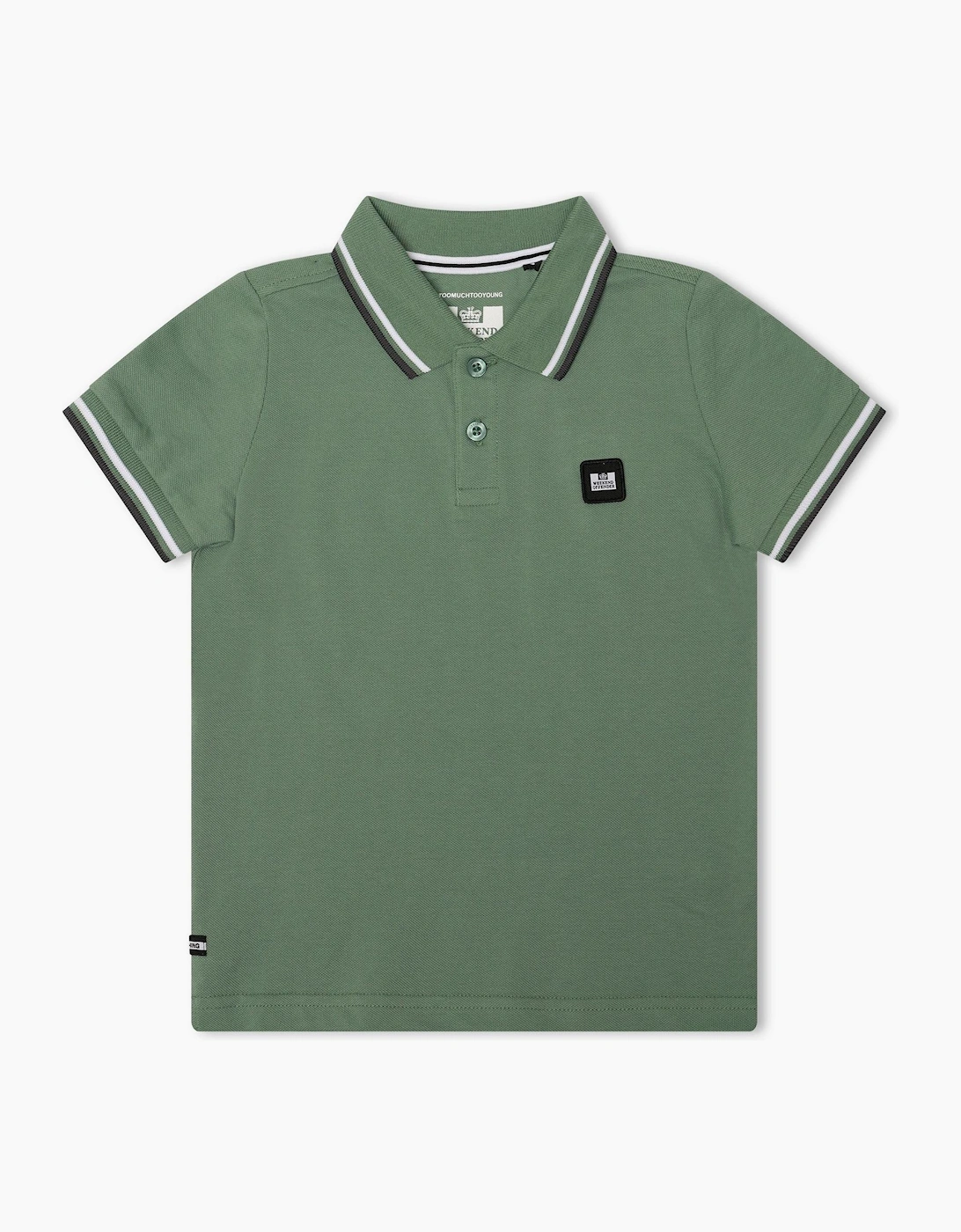 Amorite Logo Badge Collared Short Sleeve Polo Shirt