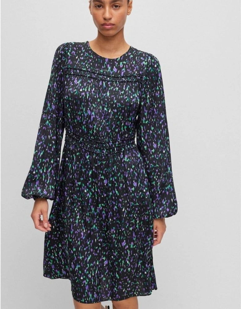 C Dillina Crew Neck Knee Length A-Line Dress