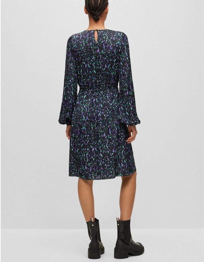 C Dillina Crew Neck Knee Length A-Line Dress