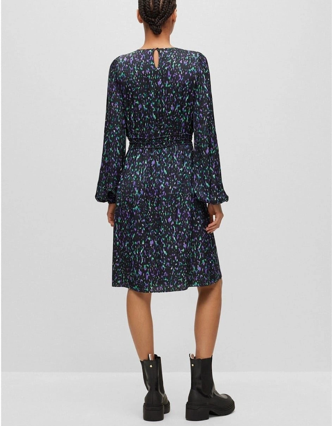 C Dillina Crew Neck Knee Length A-Line Dress