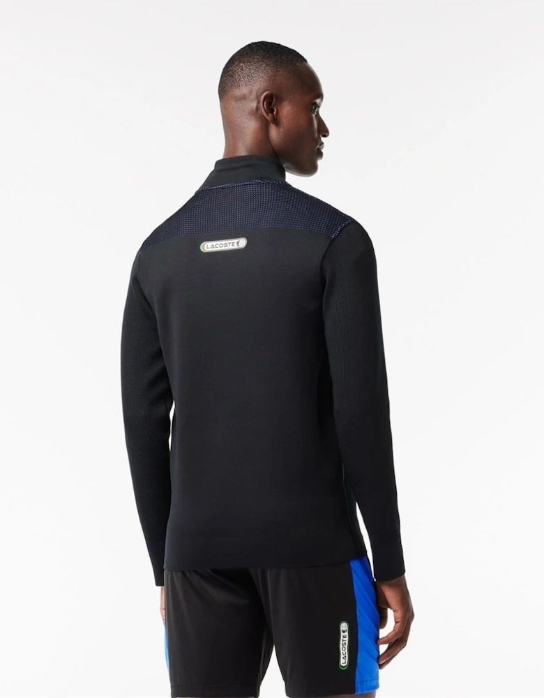 Regular Fit Zip Neck Long Sleeve Sweater