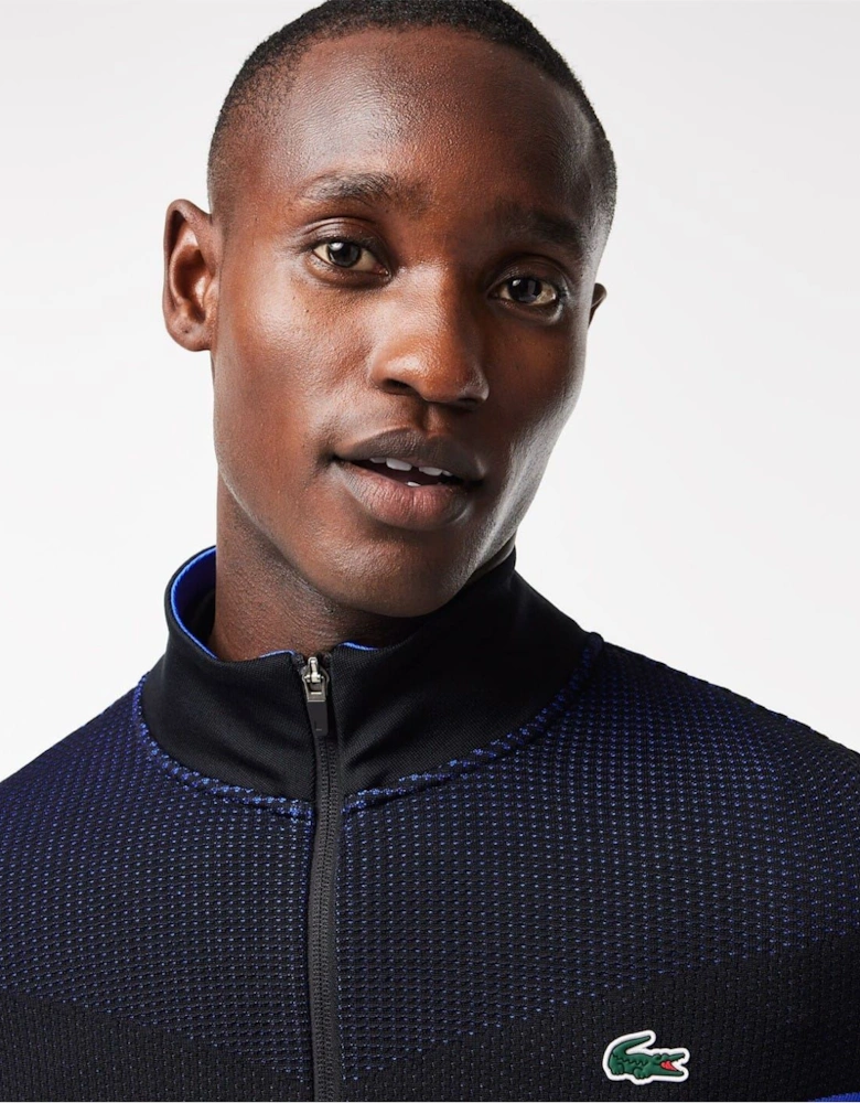Regular Fit Zip Neck Long Sleeve Sweater