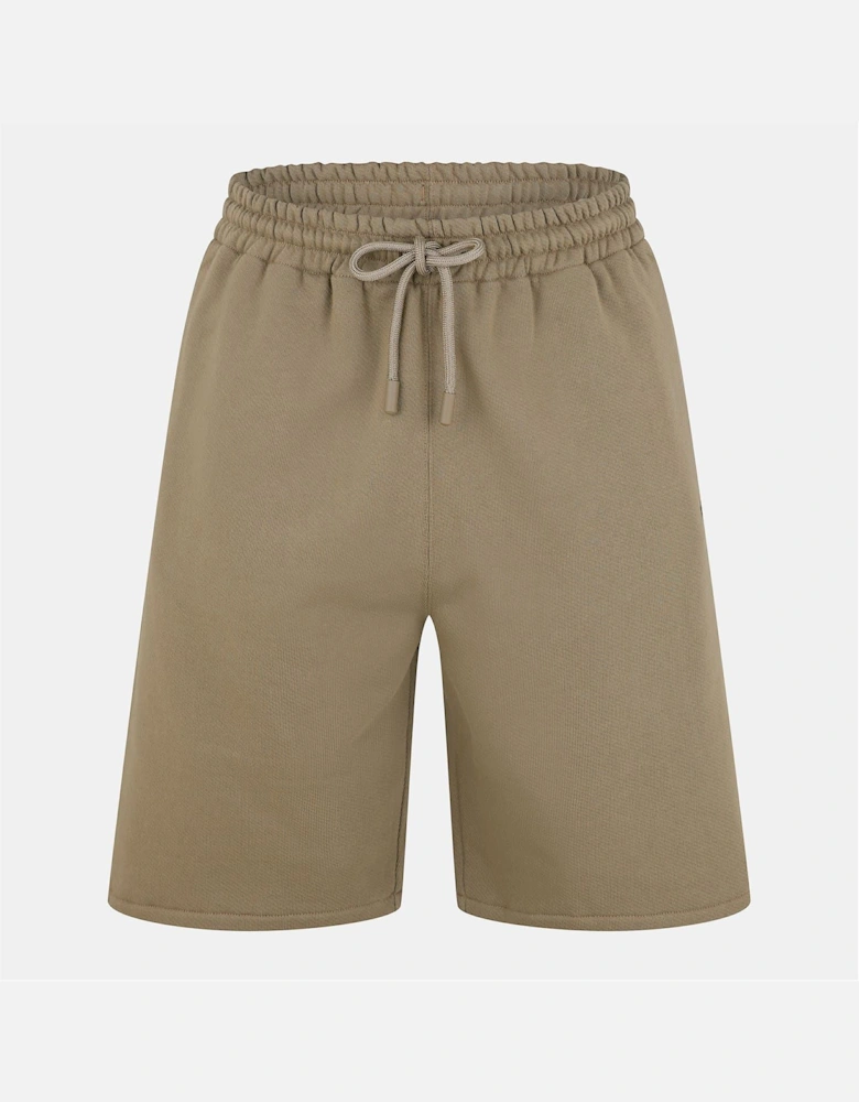 Solid Sweat Shorts with Elasticated Waistband