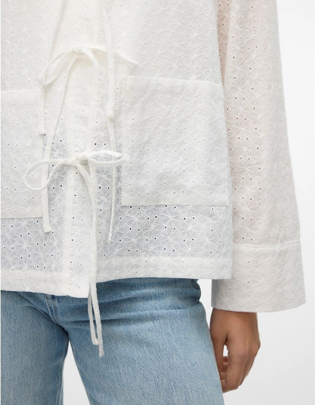 Palma Relaxed Fit Puff Sleeve V-Neck Blouse