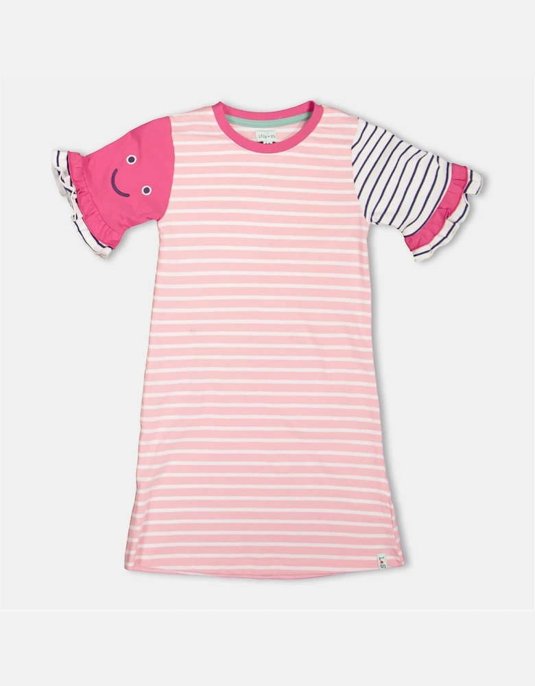 Octo Crew Neck Short Sleeve Knee Length Dress