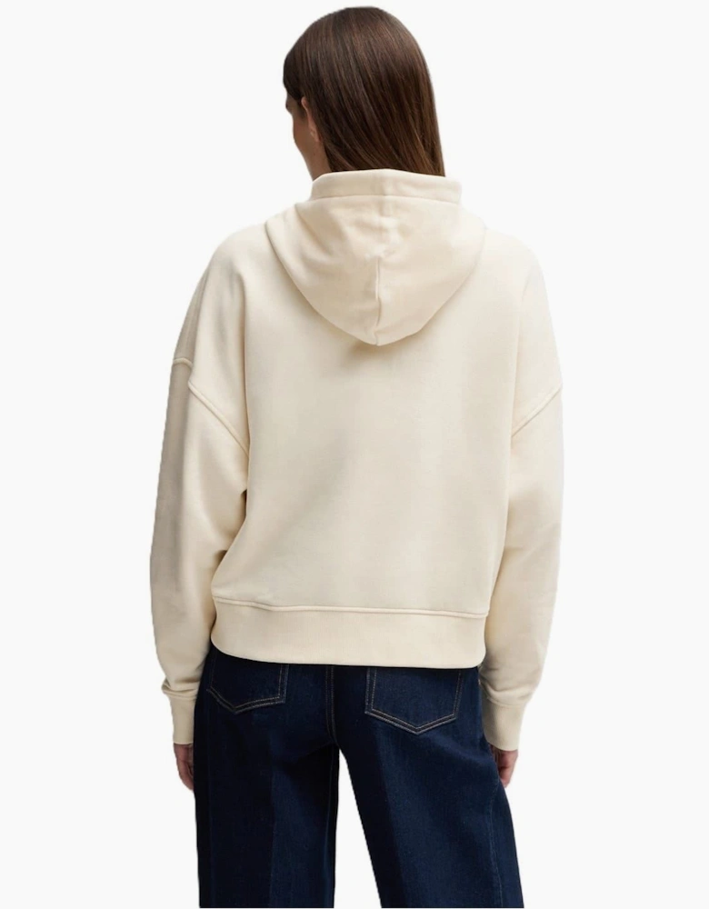 Embroidered Hooded Neck Long Sleeve Polo Shirt