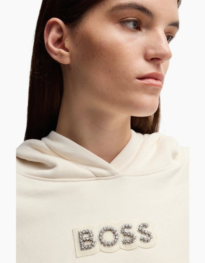 Embroidered Hooded Neck Long Sleeve Polo Shirt