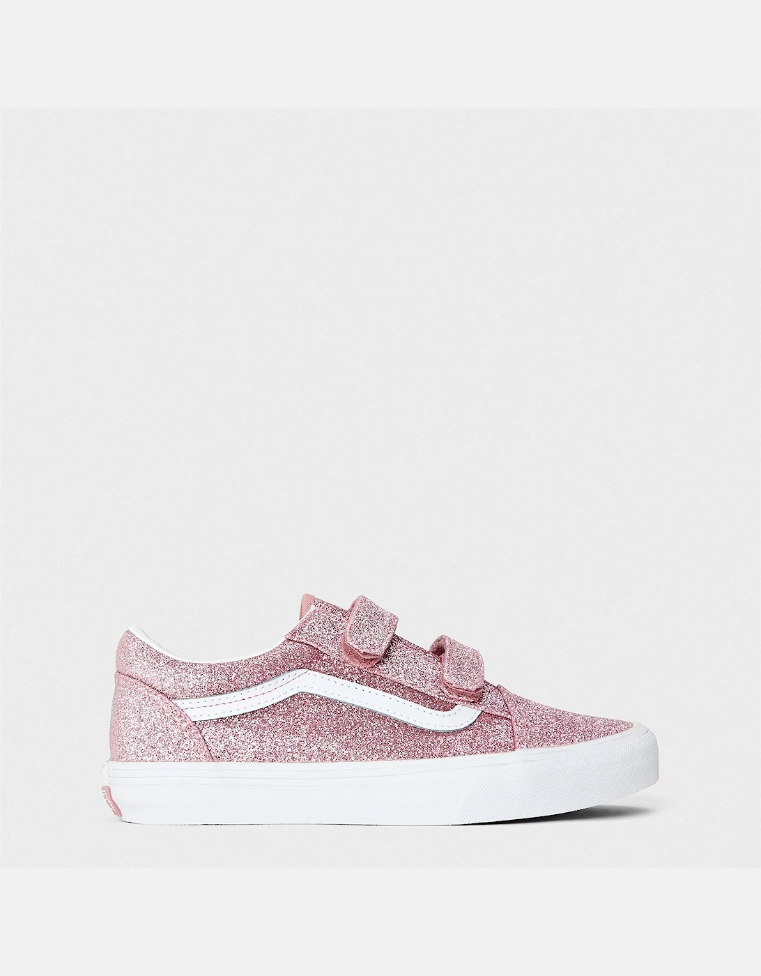 Kids Old Skool Glitter Canvas Low Top Sneakers
