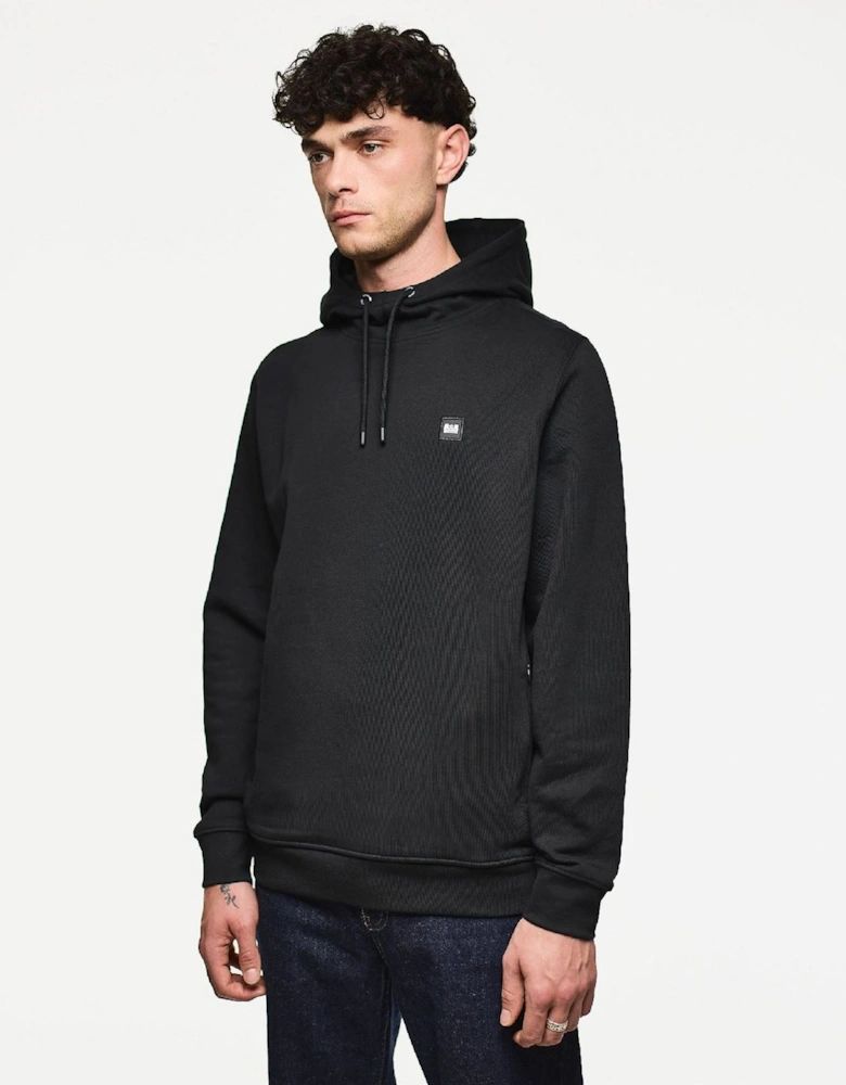 Hooded Neck Ribbed Collar Long Sleeve Sweatshirt