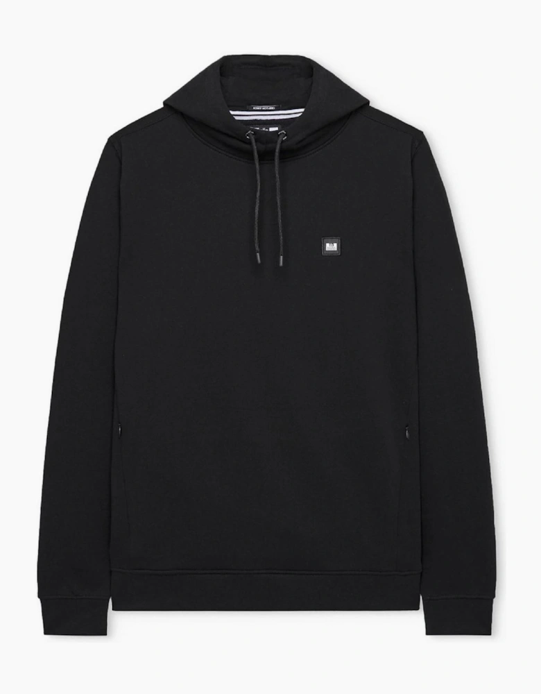 Hooded Neck Ribbed Collar Long Sleeve Sweatshirt