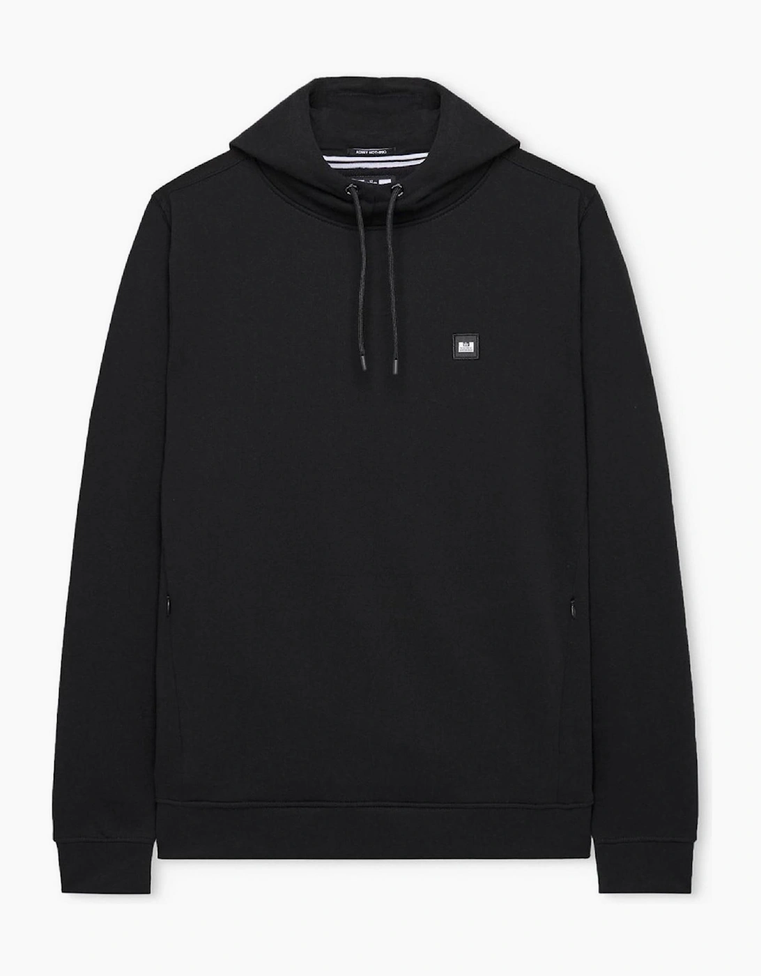 Hooded Neck Ribbed Collar Long Sleeve Sweatshirt