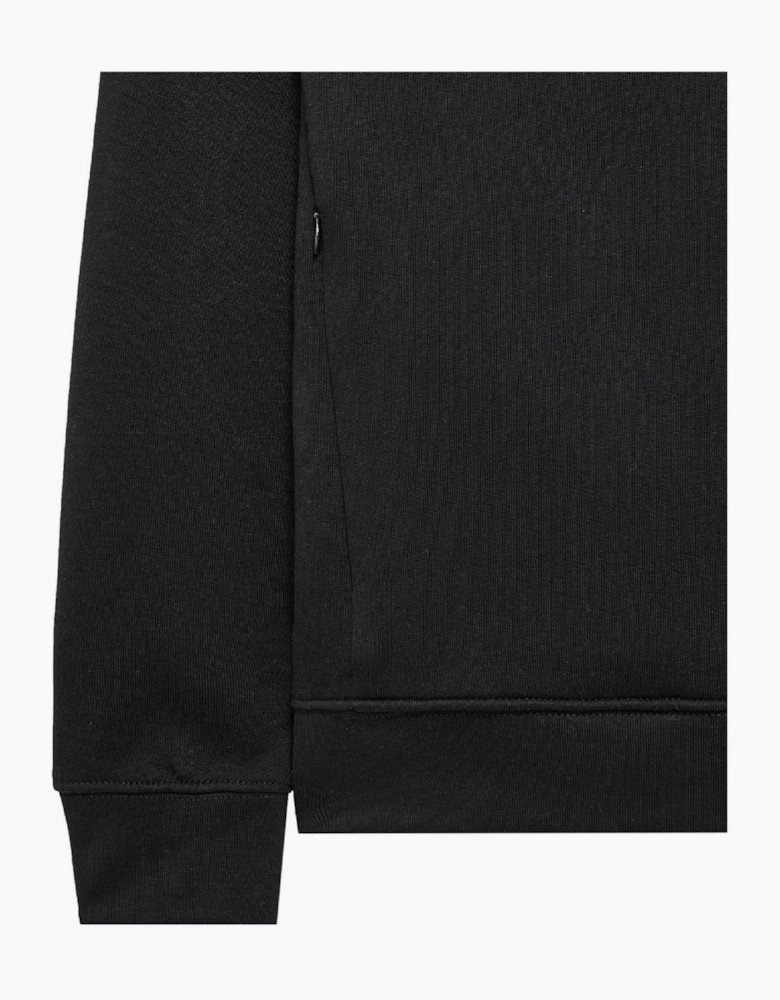 Hooded Neck Ribbed Collar Long Sleeve Sweatshirt