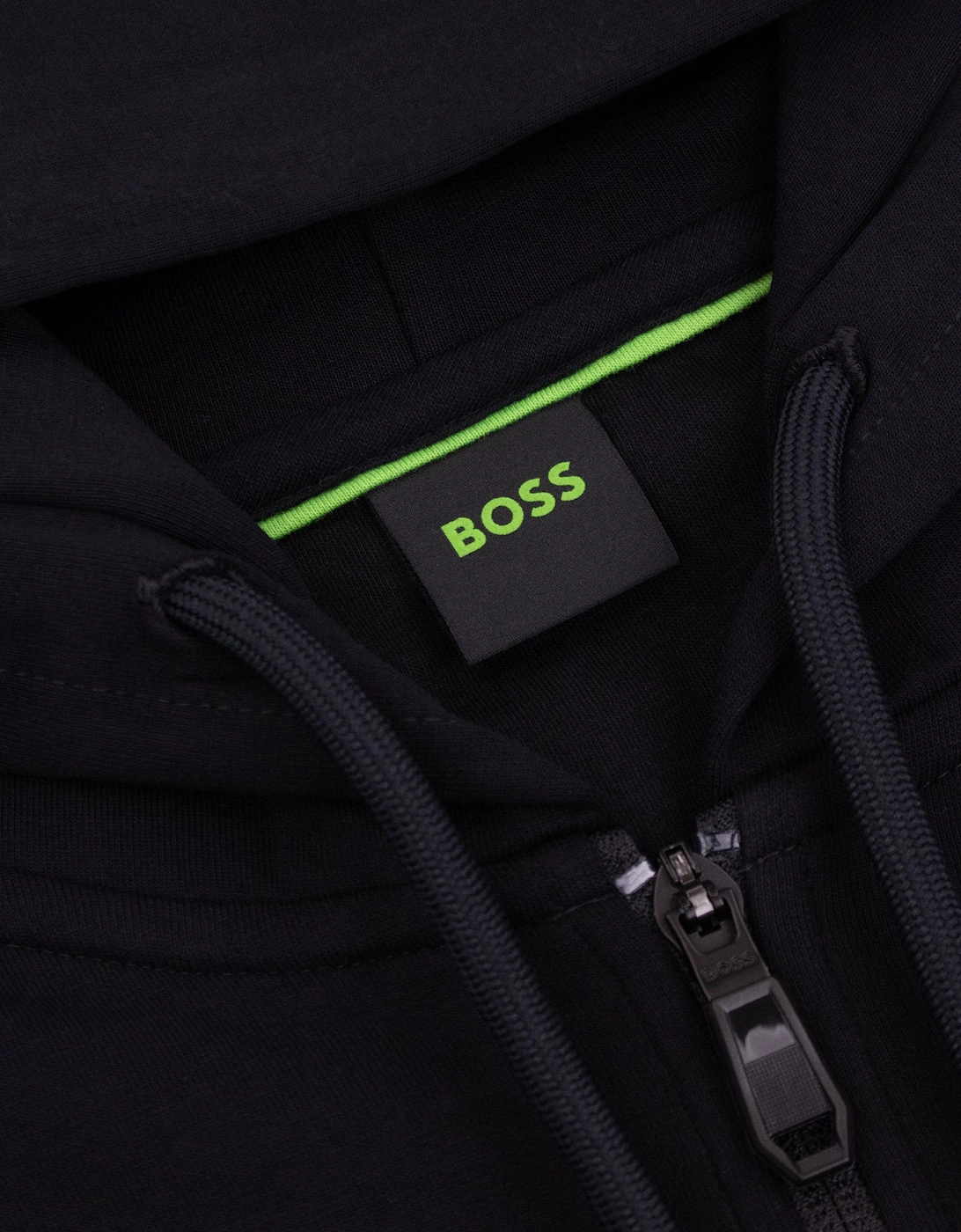 Hugo Boss Saggy Zip Up Track Hoody Black 001