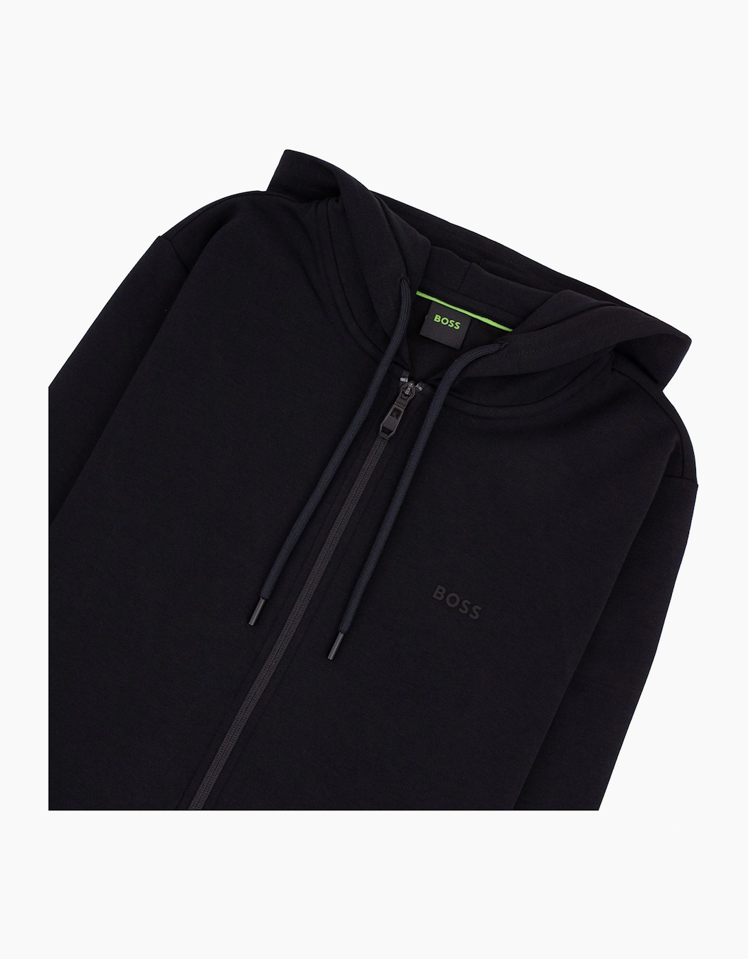 Hugo Boss Saggy Zip Up Track Hoody Black 001