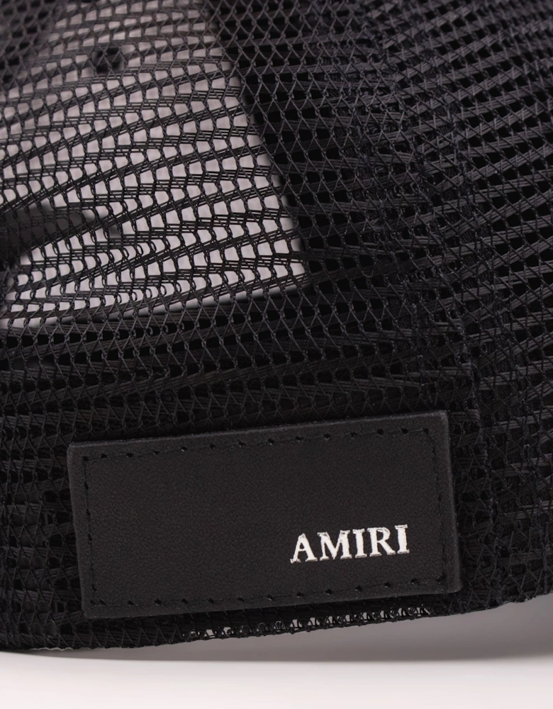 Amiri MA Logo Trucker Hat Black/Blue