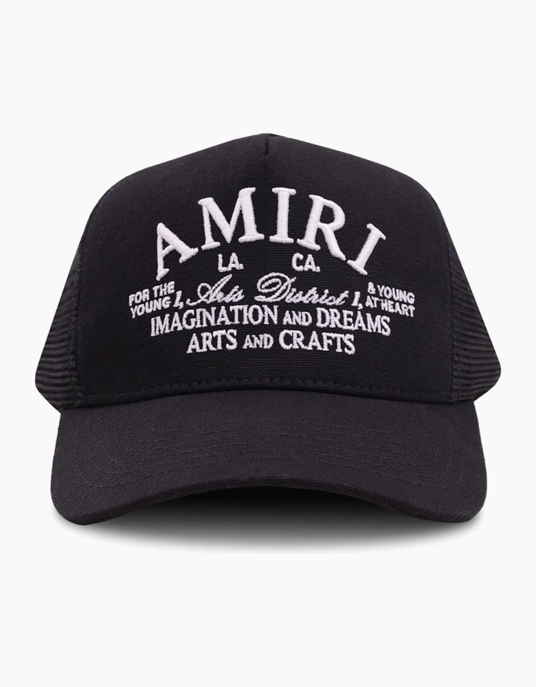 Amiri Arts District Trucker Hat BLACK 001