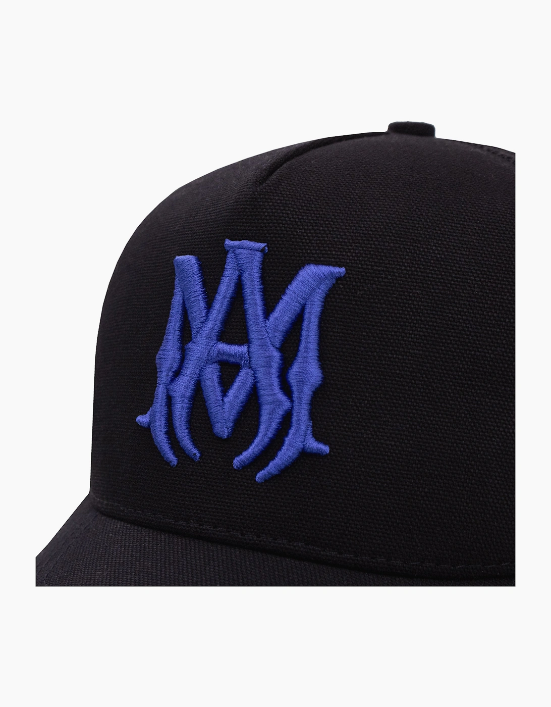 Amiri MA Logo Trucker Hat Black/Blue