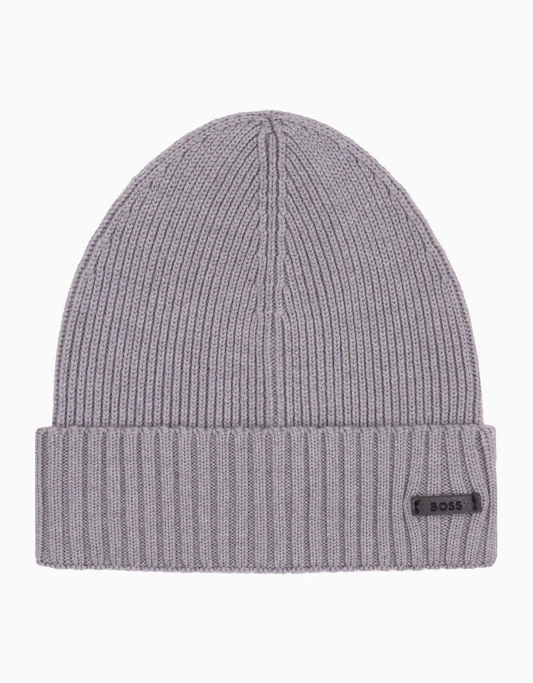 Hugo Boss Fati Rib Knit Wool Beanie Grey 041