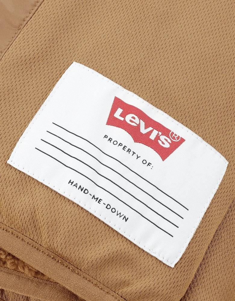 Levi's Boys Light Weight Sherpa Jacket in Brown