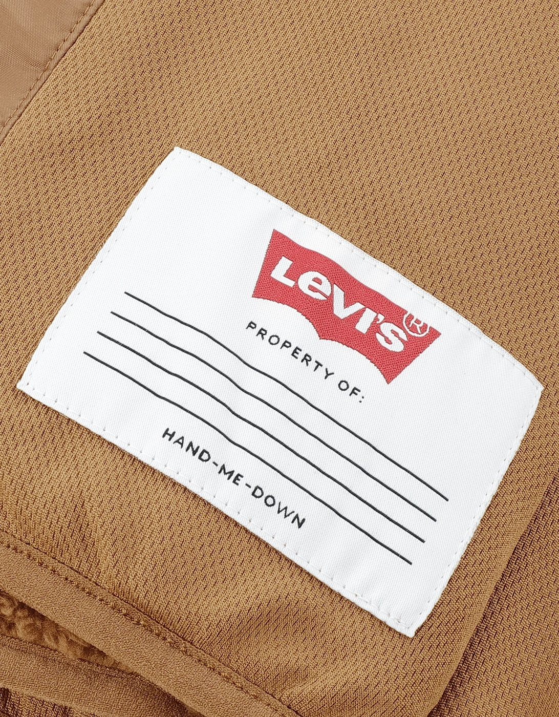 Levi's Boys Light Weight Sherpa Jacket in Brown